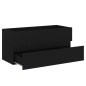 vidaXL Mobile Sottolavabo Nero 100x38,5x45 cm in Truciolato vidaXL Mobile Sottolavabo Nero 100x38,5x45 cm in Truciolato