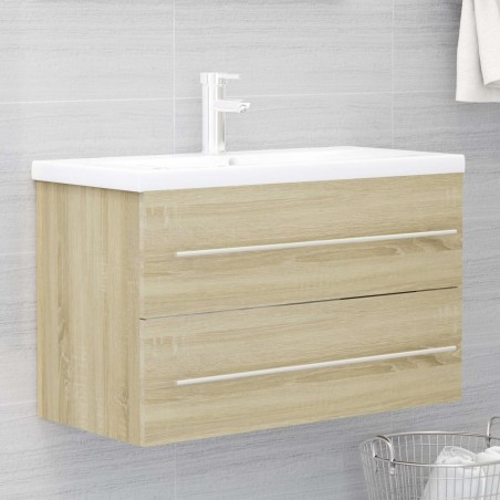 vidaXL Mobile Sottolavabo Rovere Sonoma 80x38,5x48 cm in Truciolato