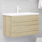 vidaXL Mobile Sottolavabo Rovere Sonoma 80x38,5x48 cm in Truciolato vidaXL Mobile Sottolavabo Rovere Sonoma 80x38,5x48 cm in Truciolato
