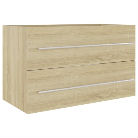 vidaXL Mobile Sottolavabo Rovere Sonoma 80x38,5x48 cm in Truciolato