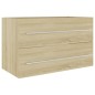 vidaXL Mobile Sottolavabo Rovere Sonoma 80x38,5x48 cm in Truciolato vidaXL Mobile Sottolavabo Rovere Sonoma 80x38,5x48 cm in Truciolato