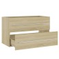 vidaXL Mobile Sottolavabo Rovere Sonoma 80x38,5x48 cm in Truciolato vidaXL Mobile Sottolavabo Rovere Sonoma 80x38,5x48 cm in Truciolato