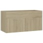 vidaXL Mobile Sottolavabo Rovere Sonoma 90x38,5x46 cm in Truciolato vidaXL Mobile Sottolavabo Rovere Sonoma 90x38,5x46 cm in Truciolato