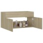 vidaXL Mobile Sottolavabo Rovere Sonoma 90x38,5x46 cm in Truciolato vidaXL Mobile Sottolavabo Rovere Sonoma 90x38,5x46 cm in Truciolato