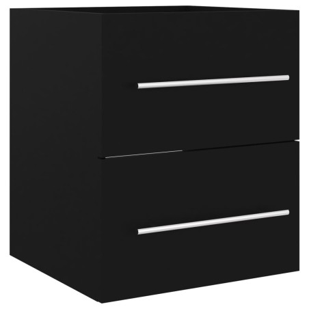 vidaXL Mobile Sottolavabo Nero 41x38,5x48 cm in Truciolato
