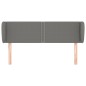 Testiera ad Orecchio Grigio Scuro 147x23x78/88 cm in Tessuto Testiera ad Orecchio Grigio Scuro 147x23x78/88 cm in Tessuto