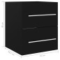 vidaXL Mobile Sottolavabo Nero 41x38,5x48 cm in Truciolato vidaXL Mobile Sottolavabo Nero 41x38,5x48 cm in Truciolato