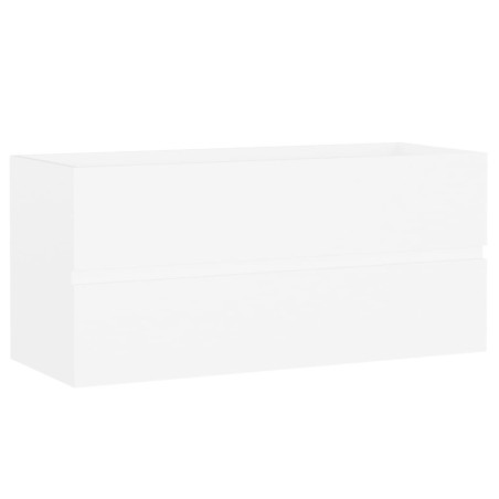 vidaXL Mobile Sottolavabo Bianco 100x38,5x45 cm in Truciolato