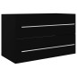 vidaXL Mobile Sottolavabo Nero 80x38,5x48 cm in Truciolato vidaXL Mobile Sottolavabo Nero 80x38,5x48 cm in Truciolato