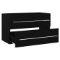 vidaXL Mobile Sottolavabo Nero 80x38,5x48 cm in Truciolato vidaXL Mobile Sottolavabo Nero 80x38,5x48 cm in Truciolato