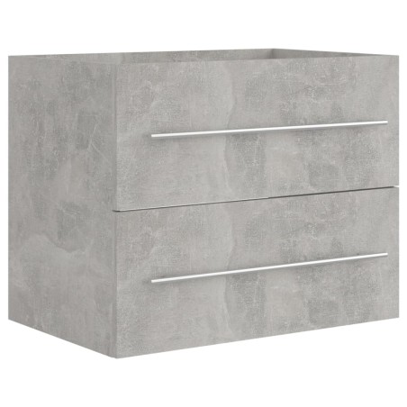vidaXL Mobile Sottolavabo Grigio Cemento 60x38,5x48 cm in Truciolato