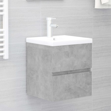 vidaXL Mobile Sottolavabo Grigio Cemento 41x38,5x45 cm in Truciolato