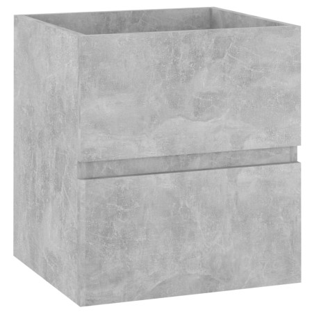 vidaXL Mobile Sottolavabo Grigio Cemento 41x38,5x45 cm in Truciolato