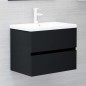 vidaXL Mobile Sottolavabo Nero 60x38,5x45 cm in Truciolato vidaXL Mobile Sottolavabo Nero 60x38,5x45 cm in Truciolato