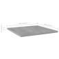 vidaXL Ripiani Libreria 8 pz Grigio Cemento 40x40x1,5 cm in Truciolato vidaXL Ripiani Libreria 8 pz Grigio Cemento 40x40x1,5 cm in Truciolato