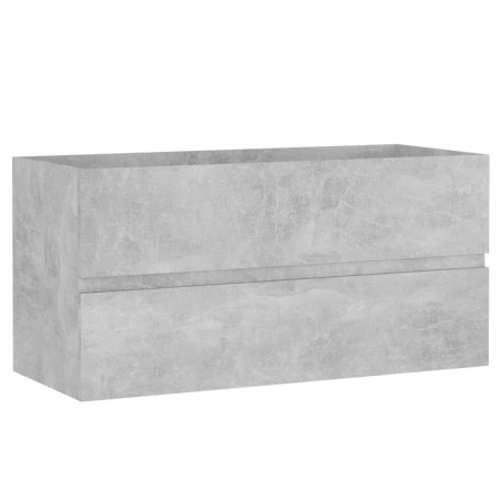 vidaXL Mobile Sottolavabo Grigio Cemento 90x38,5x45 cm in Truciolato