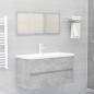 vidaXL Mobile Sottolavabo Grigio Cemento 90x38,5x45 cm in Truciolato vidaXL Mobile Sottolavabo Grigio Cemento 90x38,5x45 cm in Truciolato