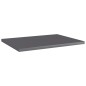 vidaXL Ripiani per Libreria 8 pz Grigio Lucido 40x30x1,5 cm Truciolato vidaXL Ripiani per Libreria 8 pz Grigio Lucido 40x30x1,5 cm Truciolato