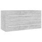 vidaXL Mobile Sottolavabo Grigio Cemento 100x38,5x48 cm in Truciolato vidaXL Mobile Sottolavabo Grigio Cemento 100x38,5x48 cm in Truciolato