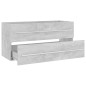 vidaXL Mobile Sottolavabo Grigio Cemento 100x38,5x48 cm in Truciolato vidaXL Mobile Sottolavabo Grigio Cemento 100x38,5x48 cm in Truciolato