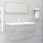 vidaXL Mobile Sottolavabo Grigio Cemento 100x38,5x48 cm in Truciolato vidaXL Mobile Sottolavabo Grigio Cemento 100x38,5x48 cm in Truciolato