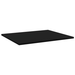 vidaXL Ripiani per Libreria 8pz Neri 60x50x1,5cm in Legno Multistrato