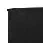Paravento a 9 Pannelli in Tessuto 1200x120 cm Nero Paravento a 9 Pannelli in Tessuto 1200x120 cm Nero