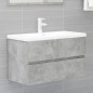 vidaXL Set Mobili da Bagno 2 pz Grigio Cemento in Truciolato vidaXL Set Mobili da Bagno 2 pz Grigio Cemento in Truciolato