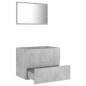 vidaXL Set Mobili da Bagno 2 pz Grigio Cemento in Truciolato vidaXL Set Mobili da Bagno 2 pz Grigio Cemento in Truciolato