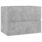 vidaXL Set Mobili da Bagno 2 pz Grigio Cemento in Truciolato vidaXL Set Mobili da Bagno 2 pz Grigio Cemento in Truciolato