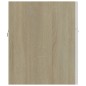vidaXL Set Mobili da Bagno 2 pz Bianco e Rovere Sonoma in Truciolato vidaXL Set Mobili da Bagno 2 pz Bianco e Rovere Sonoma in Truciolato