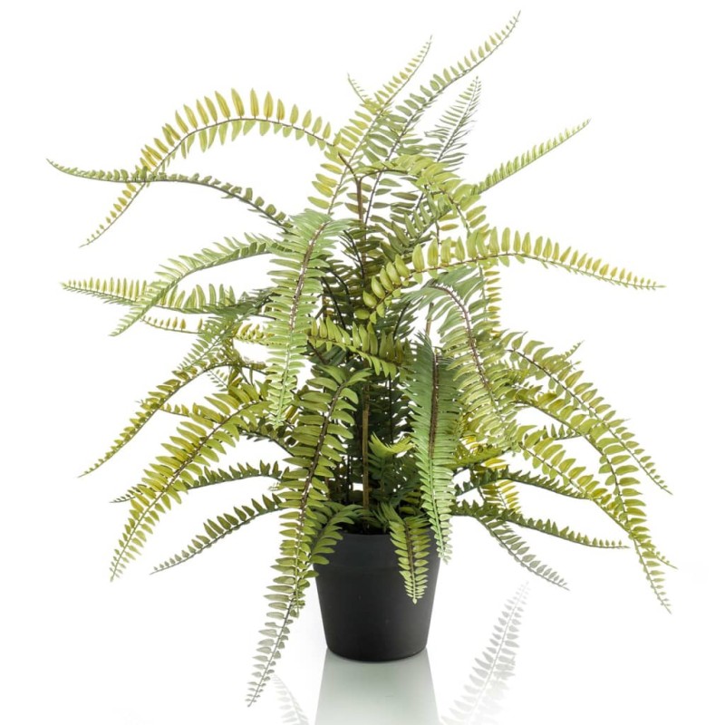 Emerald Felce Boston Artificiale 70 cm in Vaso di Plastica Emerald Felce Boston Artificiale 70 cm in Vaso di Plastica
