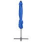 vidaXL Ombrellone a Sbalzo con Palo in Acciaio 250x250 cm Azzurro vidaXL Ombrellone a Sbalzo con Palo in Acciaio 250x250 cm Azzurro
