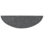 vidaXL Tappetini per Scale Adesivi 10 pz 56x17x3 cm Grigio Chiaro