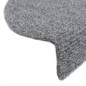 vidaXL Tappetini per Scale Adesivi 10 pz 56x17x3 cm Grigio Chiaro