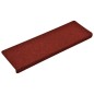vidaXL Tappetini per Scale 5 pz Bordeaux 65x21x4 cm Tessuto Agugliato vidaXL Tappetini per Scale 5 pz Bordeaux 65x21x4 cm Tessuto Agugliato