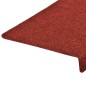 vidaXL Tappetini per Scale 5 pz Bordeaux 65x21x4 cm Tessuto Agugliato vidaXL Tappetini per Scale 5 pz Bordeaux 65x21x4 cm Tessuto Agugliato