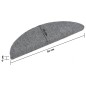 vidaXL Tappetini per Scale Adesivi 5 pz 56x17x3 cm Grigio Chiaro vidaXL Tappetini per Scale Adesivi 5 pz 56x17x3 cm Grigio Chiaro