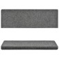 vidaXL Tappetini per Scale Agugliati 5 pz 65x21x4 cm Grigio Chiaro
