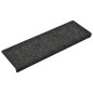 vidaXL Tappetini per Scale Tessuto Agugliato 5 pz 65x21x4 cm Grigi