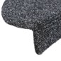 vidaXL Tappetini Scale Adesivi 10 pz 56x17x3 cm Grigio Scuro Agugliati