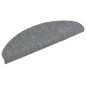 vidaXL Tappetini Scale Adesivi 5 pz 65x21x4 cm Grigio Chiaro Agugliati