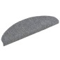 vidaXL Tappetini Scale Adesivi 5 pz 65x21x4 cm Grigio Chiaro Agugliati