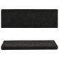 vidaXL Tappetini per Scale Tessuto Agugliato 5 pz 65x21x4 cm Neri vidaXL Tappetini per Scale Tessuto Agugliato 5 pz 65x21x4 cm Neri