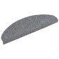 vidaXL Tappetini Scale Adesivi 10pz 65x21x4 cm Grigio Chiaro Agugliati