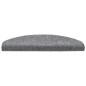 vidaXL Tappetini Scale Adesivi 10pz 65x21x4 cm Grigio Chiaro Agugliati