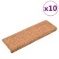 vidaXL Tappetini per Scale 10 pz 65x21x4 cm Marroni vidaXL Tappetini per Scale 10 pz 65x21x4 cm Marroni