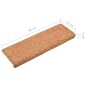 vidaXL Tappetini per Scale 10 pz 65x21x4 cm Marroni vidaXL Tappetini per Scale 10 pz 65x21x4 cm Marroni