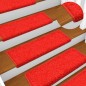 vidaXL Tappetini per Scale 5 pz 65x21x4 cm Rossi vidaXL Tappetini per Scale 5 pz 65x21x4 cm Rossi