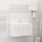 vidaXL Set Mobili da Bagno 2 pz Bianco in Truciolato vidaXL Set Mobili da Bagno 2 pz Bianco in Truciolato